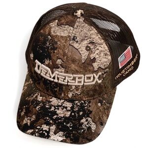 TrueTimber Strata camouflage DemerBox flat cap w/ American flag 🇺🇸